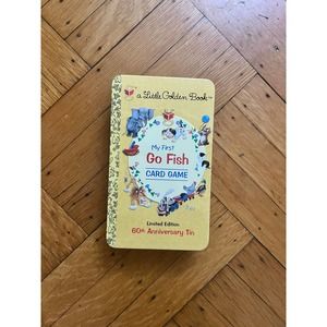 Little Golden Book My First Go Fish Card Game 60th Anniversary Tin